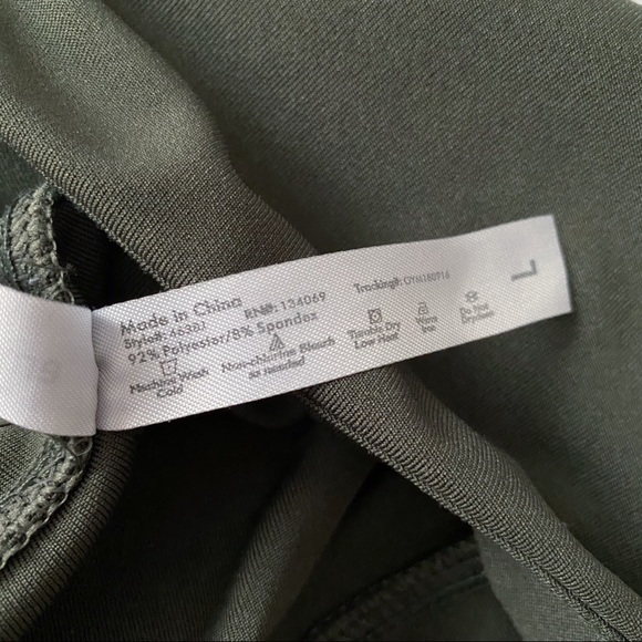 Green Fitness Leggings W/Mesh Insets - Picture 3 of 9